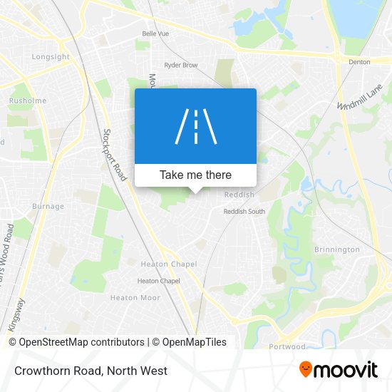 Crowthorn Road map