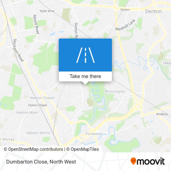 Dumbarton Close map