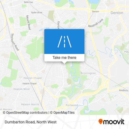 Dumbarton Road map