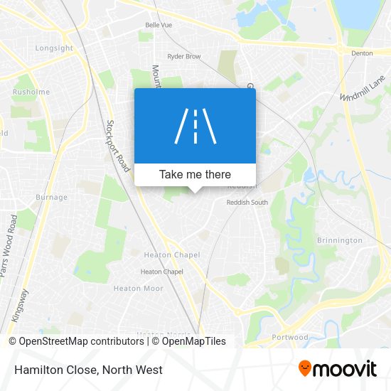 Hamilton Close map