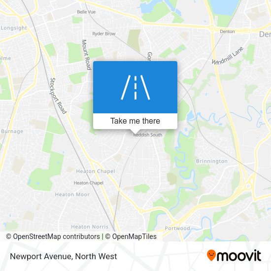 Newport Avenue map