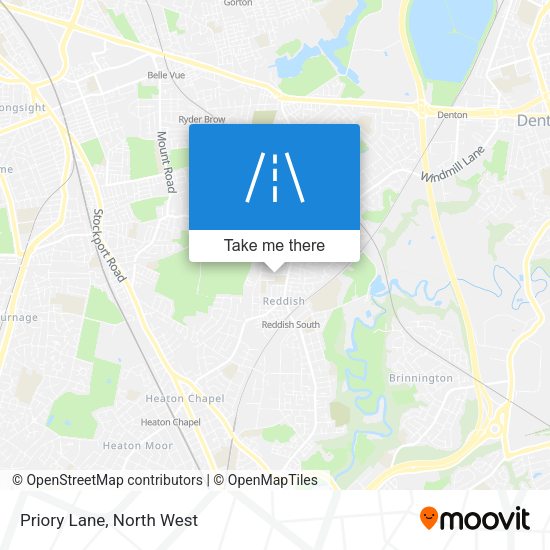 Priory Lane map