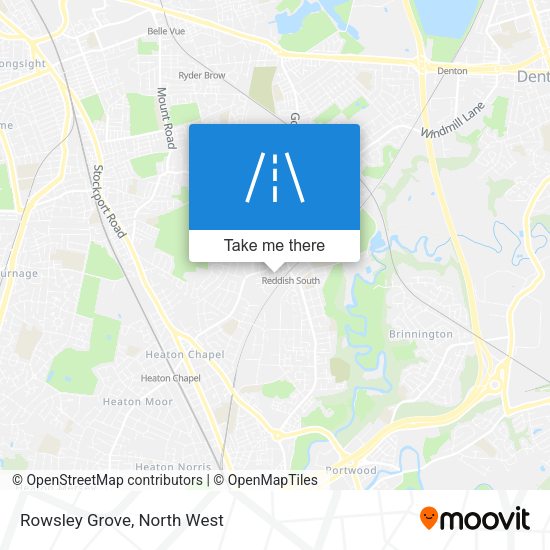 Rowsley Grove map