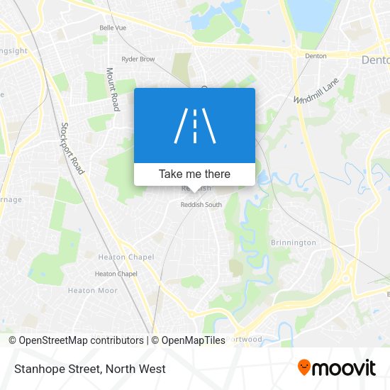 Stanhope Street map