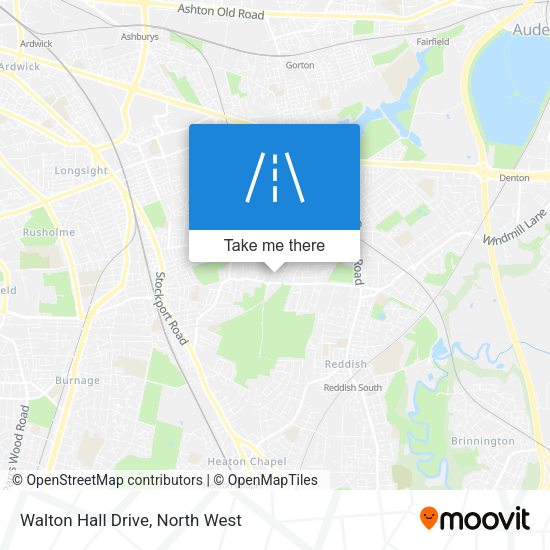Walton Hall Drive map