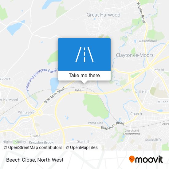 Beech Close map