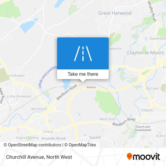 Churchill Avenue map