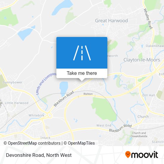 Devonshire Road map