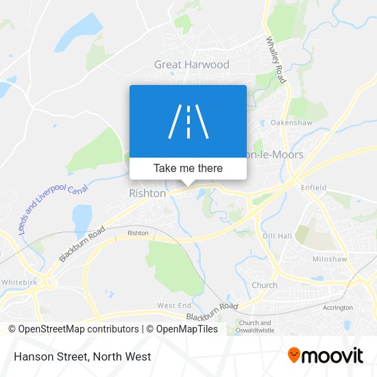 Hanson Street map