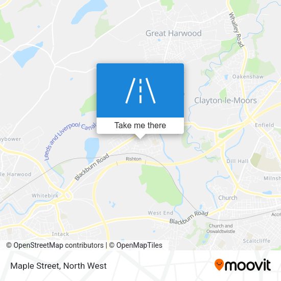 Maple Street map