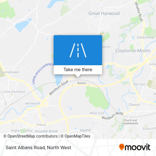 Saint Albans Road map