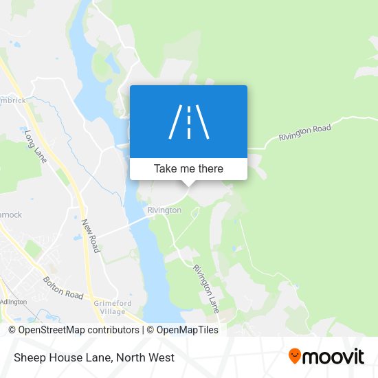 Sheep House Lane map