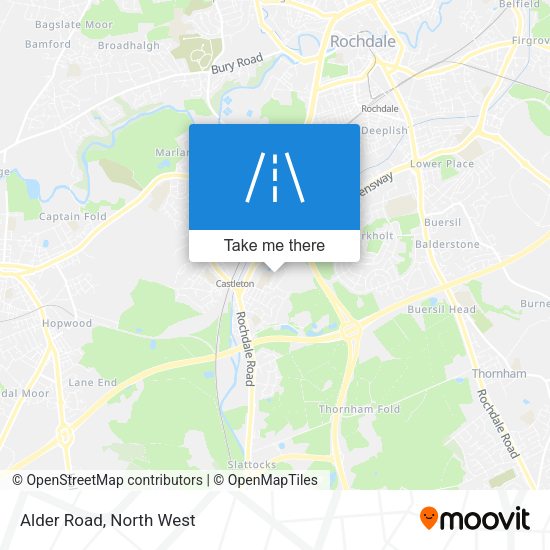 Alder Road map