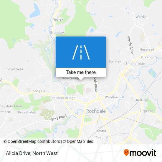 Alicia Drive map