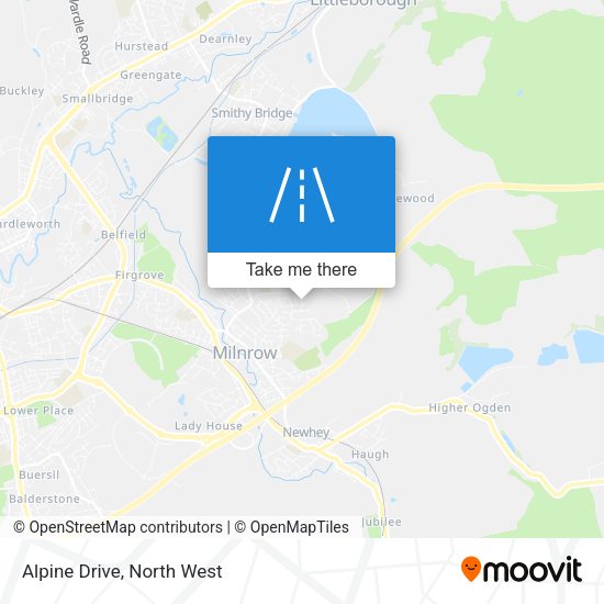 Alpine Drive map