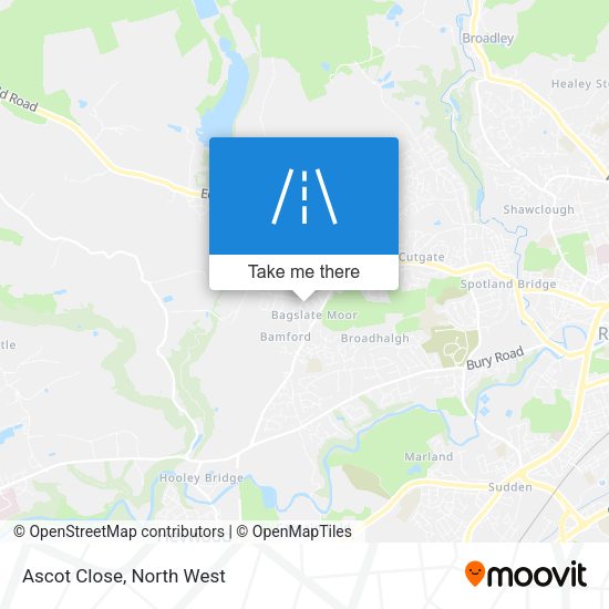 Ascot Close map