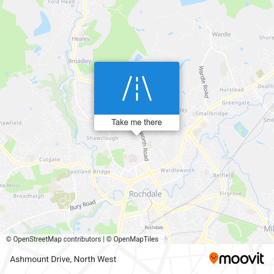 Ashmount Drive map