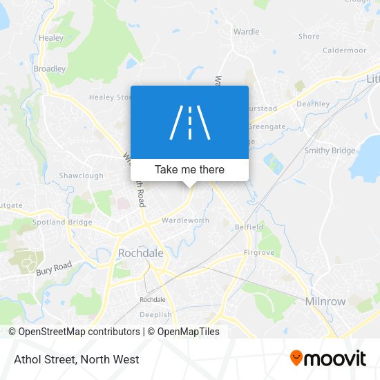 Athol Street map