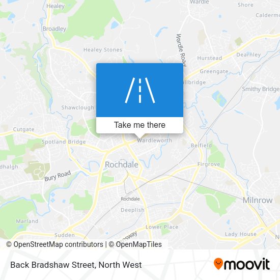 Back Bradshaw Street map