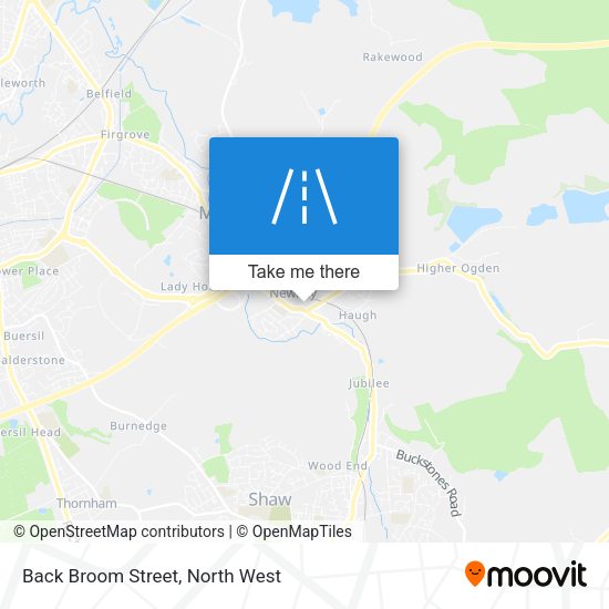 Back Broom Street map