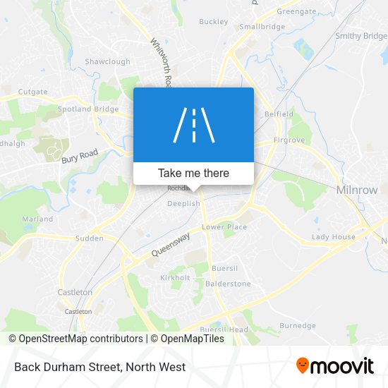 Back Durham Street map