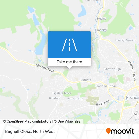 Bagnall Close map