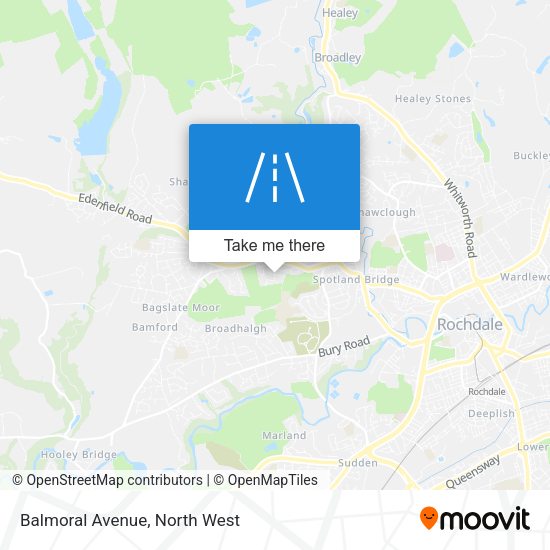 Balmoral Avenue map