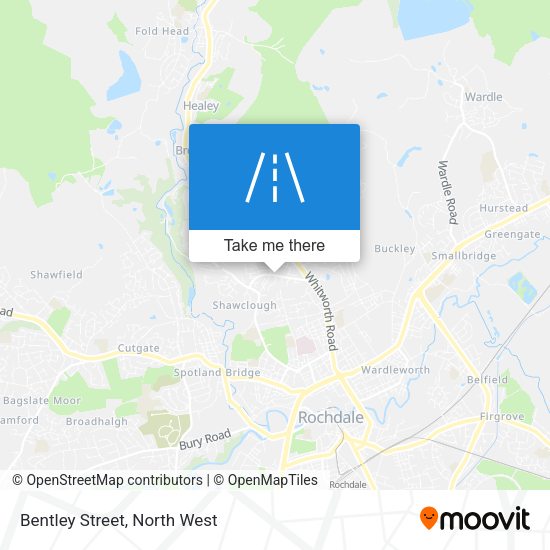 Bentley Street map