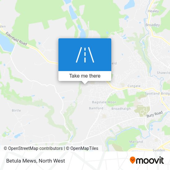 Betula Mews map