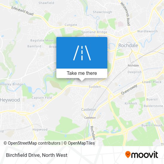 Birchfield Drive map