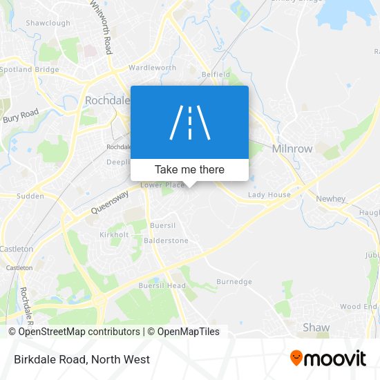Birkdale Road map