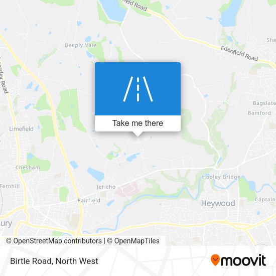 Birtle Road map