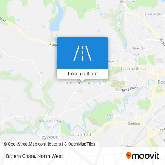 Bittern Close map