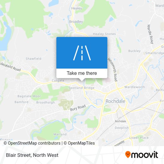 Blair Street map