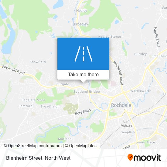 Blenheim Street map