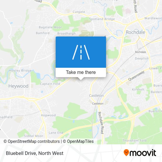 Bluebell Drive map