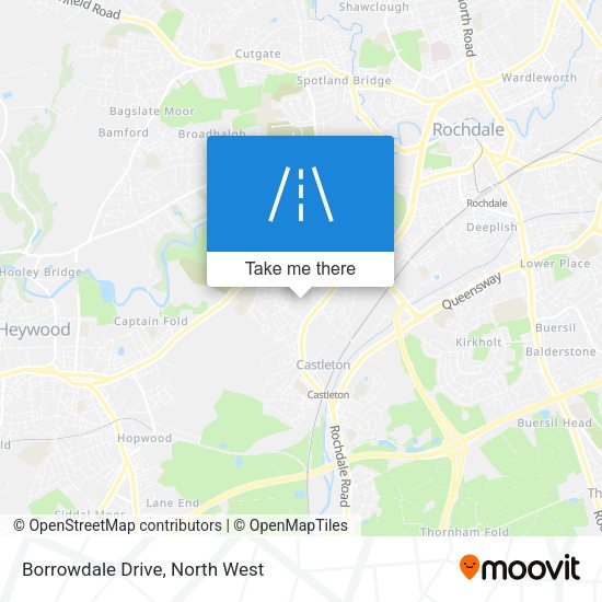 Borrowdale Drive map