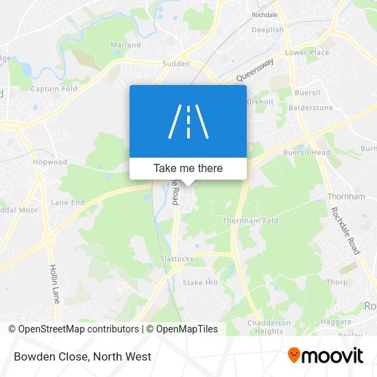 Bowden Close map