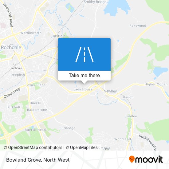 Bowland Grove map