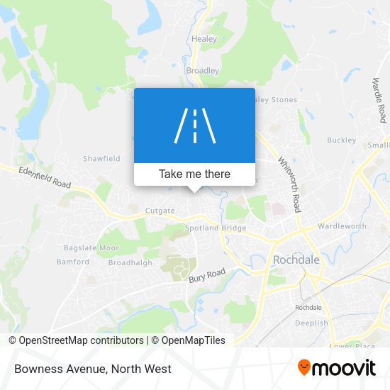 Bowness Avenue map