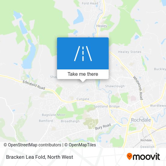 Bracken Lea Fold map