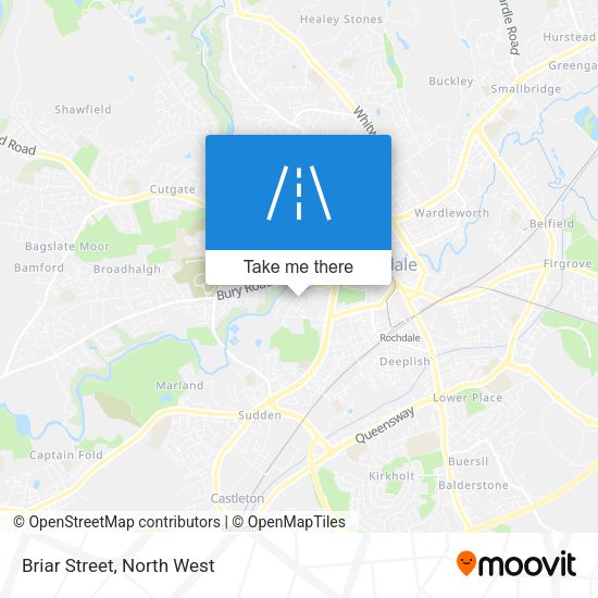 Briar Street map