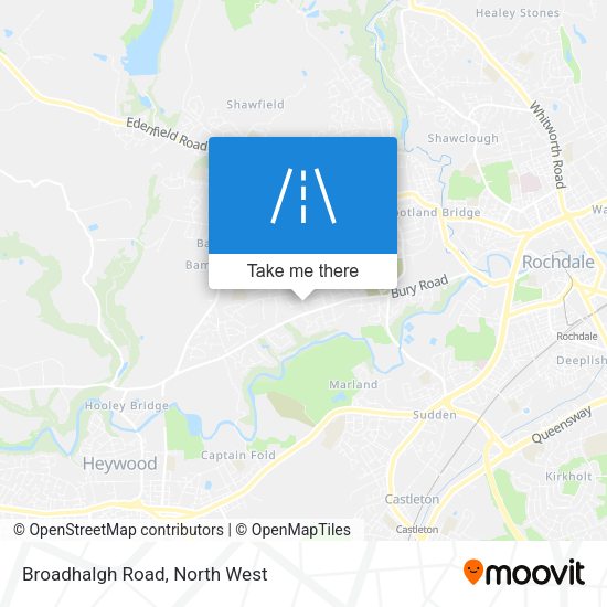 Broadhalgh Road map