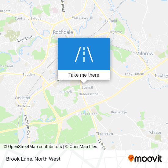 Brook Lane map