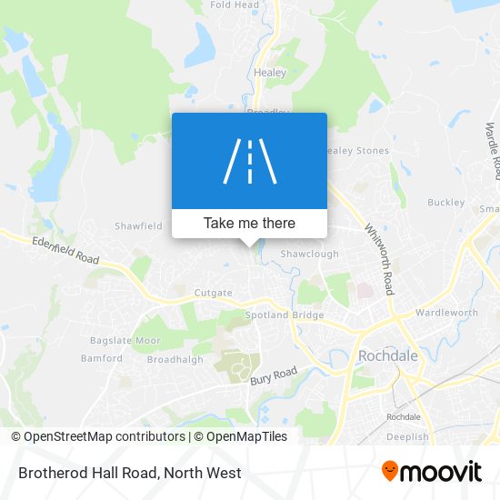 Brotherod Hall Road map