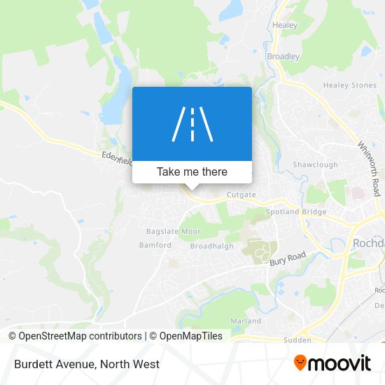 Burdett Avenue map