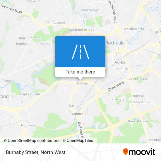 Burnaby Street map