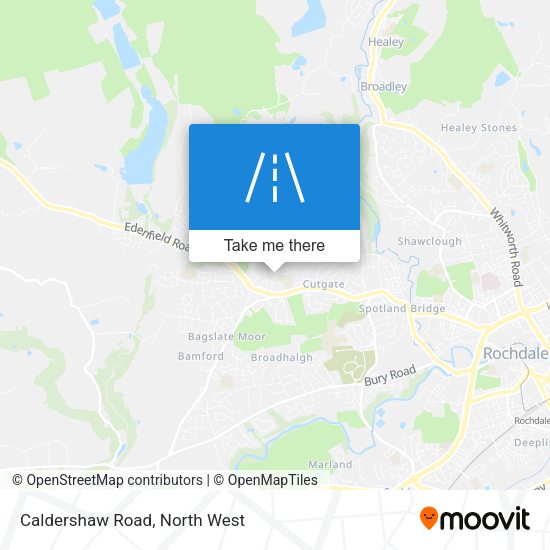 Caldershaw Road map