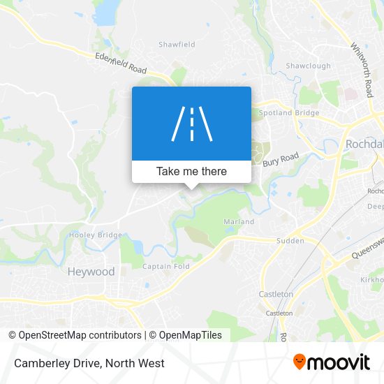 Camberley Drive map
