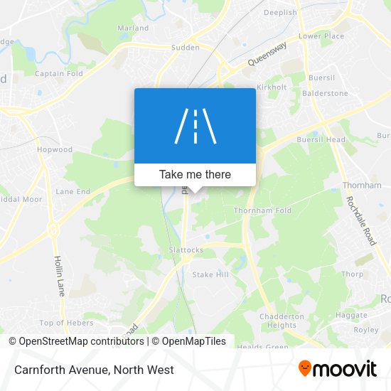 Carnforth Avenue map
